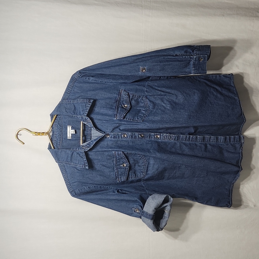 Denim 3/4 Sleeve Shirt